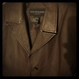 Centigrade Leather Coat, Women, Brown